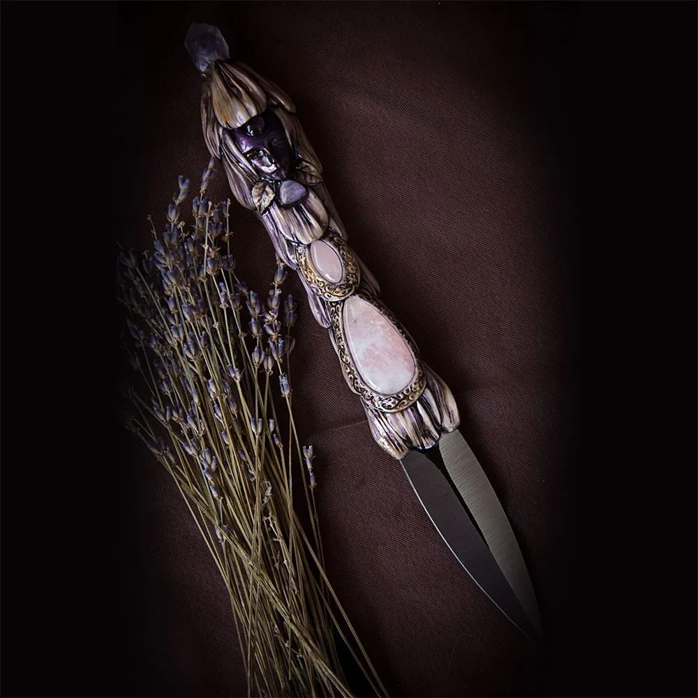 Ритуальный нож "Дух камня", аметист