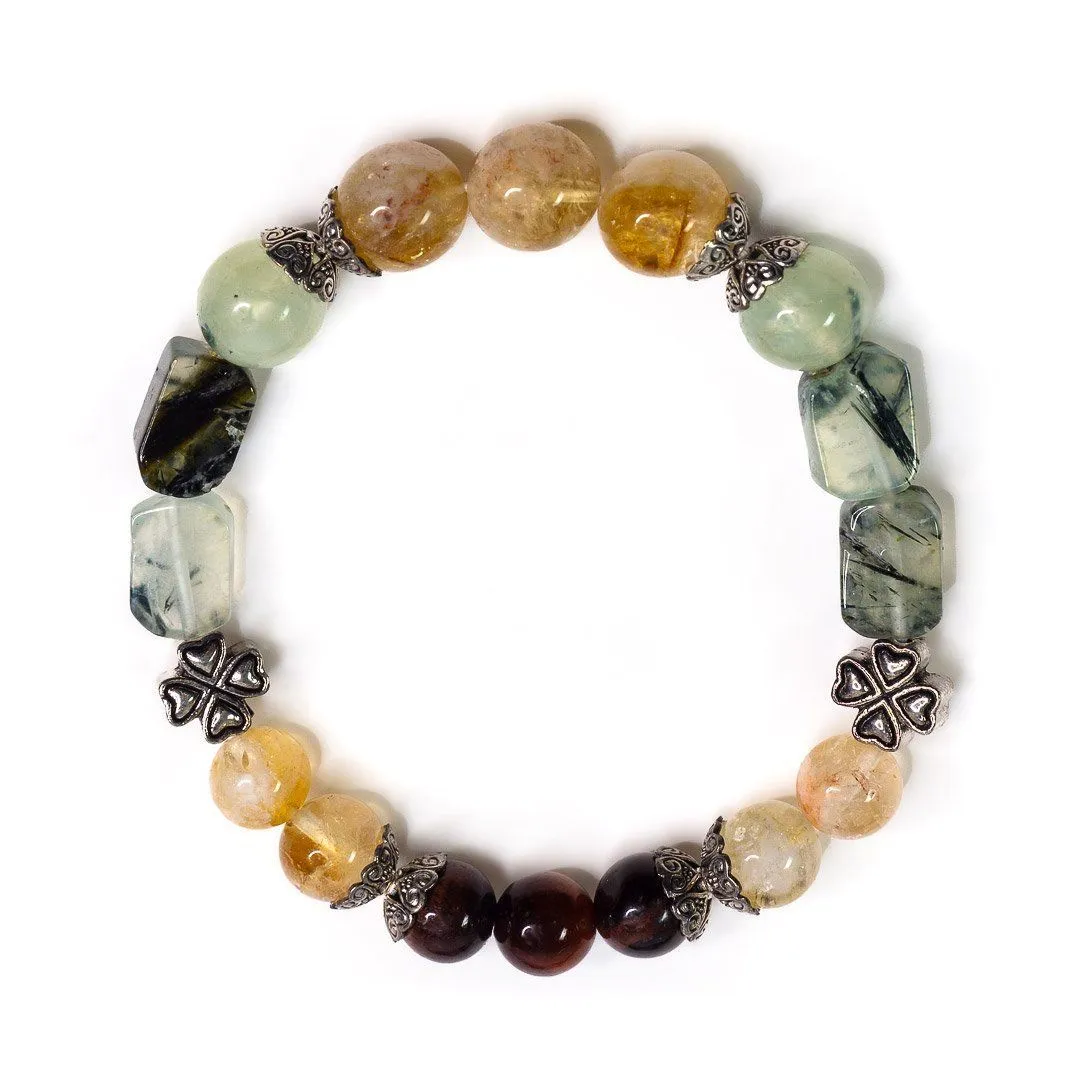 Браслет "Та, кто слышит золото" из натуральных камней