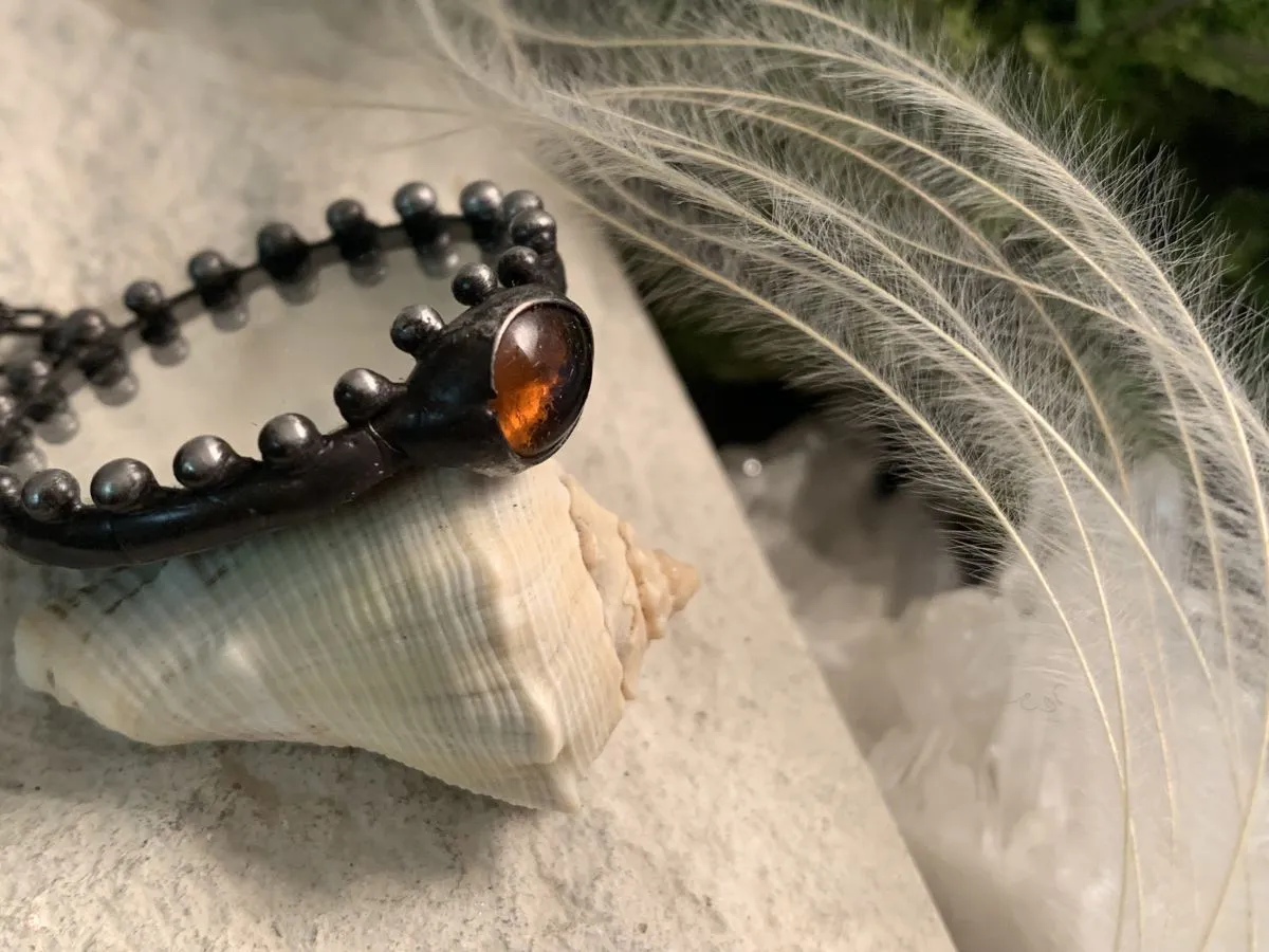 Кулон "Окно в Иное" со стеклом ручной работы