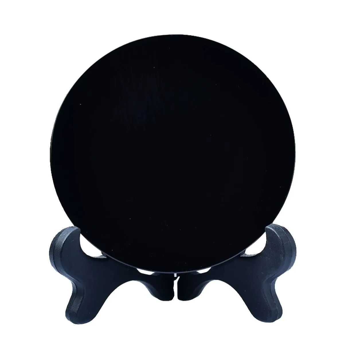 Зеркало из чёрного стекла, круглое, 6 см