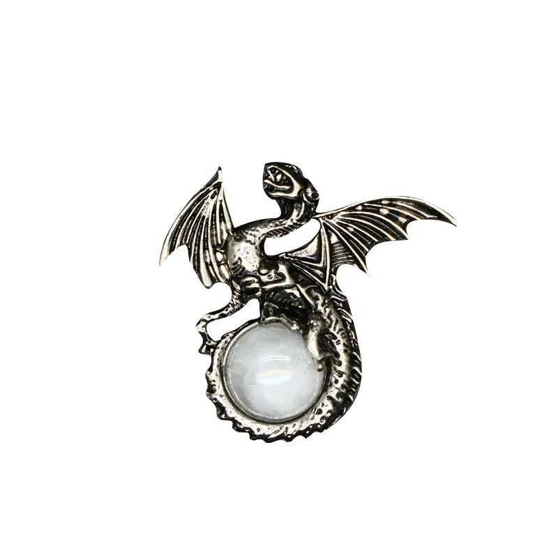 Кулон "Астральный Дракон" с горным хрусталём, на цепочке