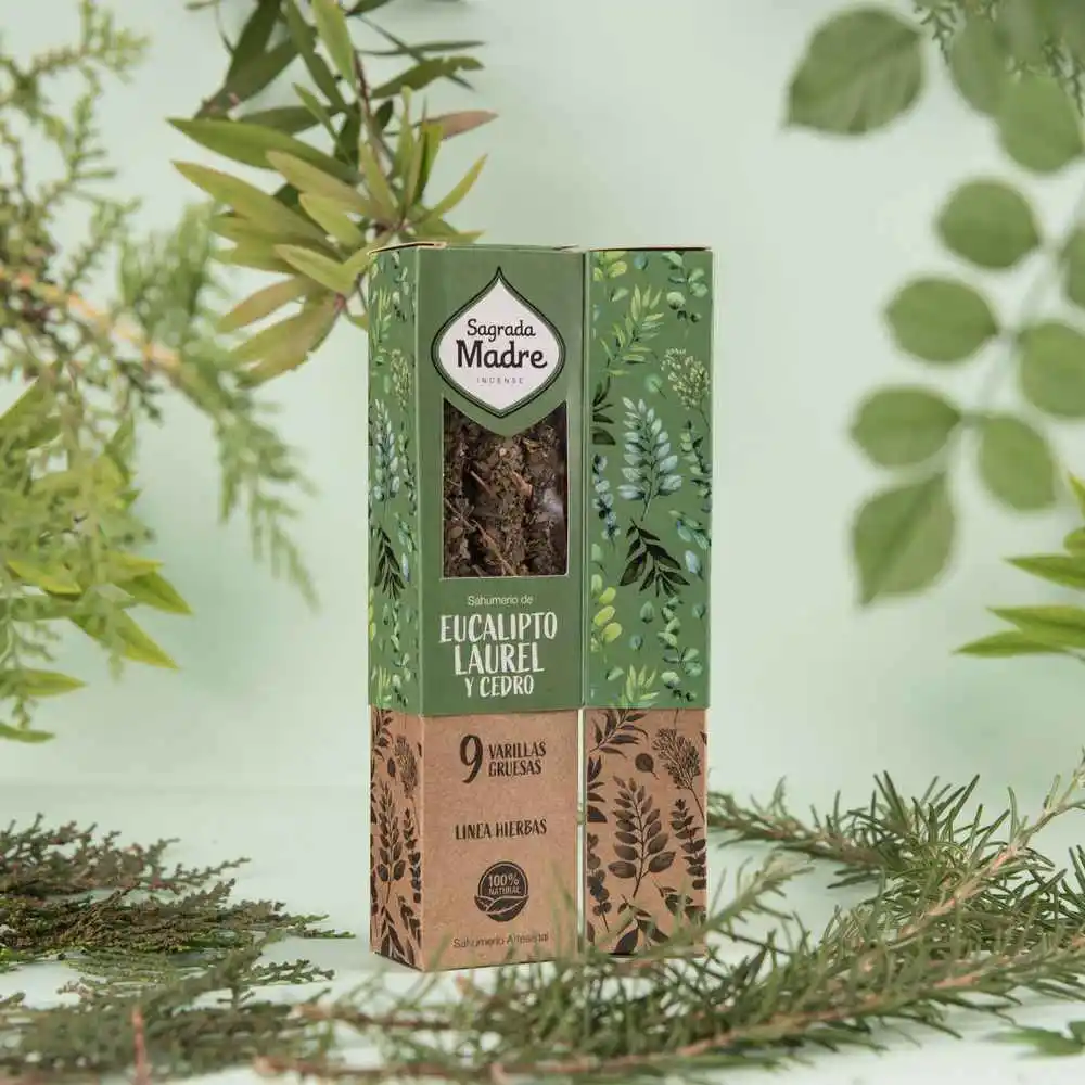 Благовония Sagrada Madre "Эвкалипт, лавр и кедр" (серия Herbs & Flowers)