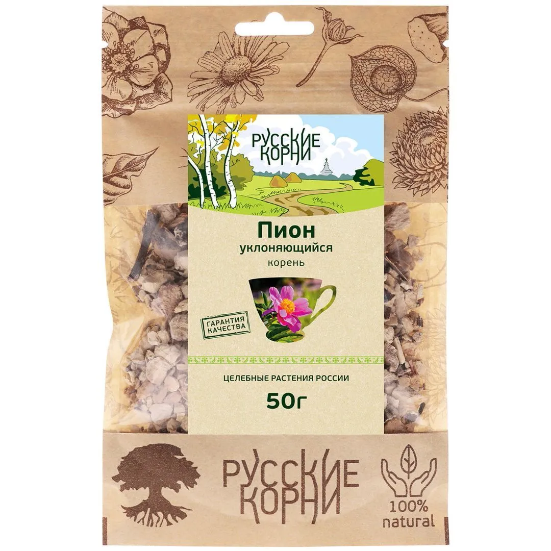 Пион уклоняющийся, корень, 50 г