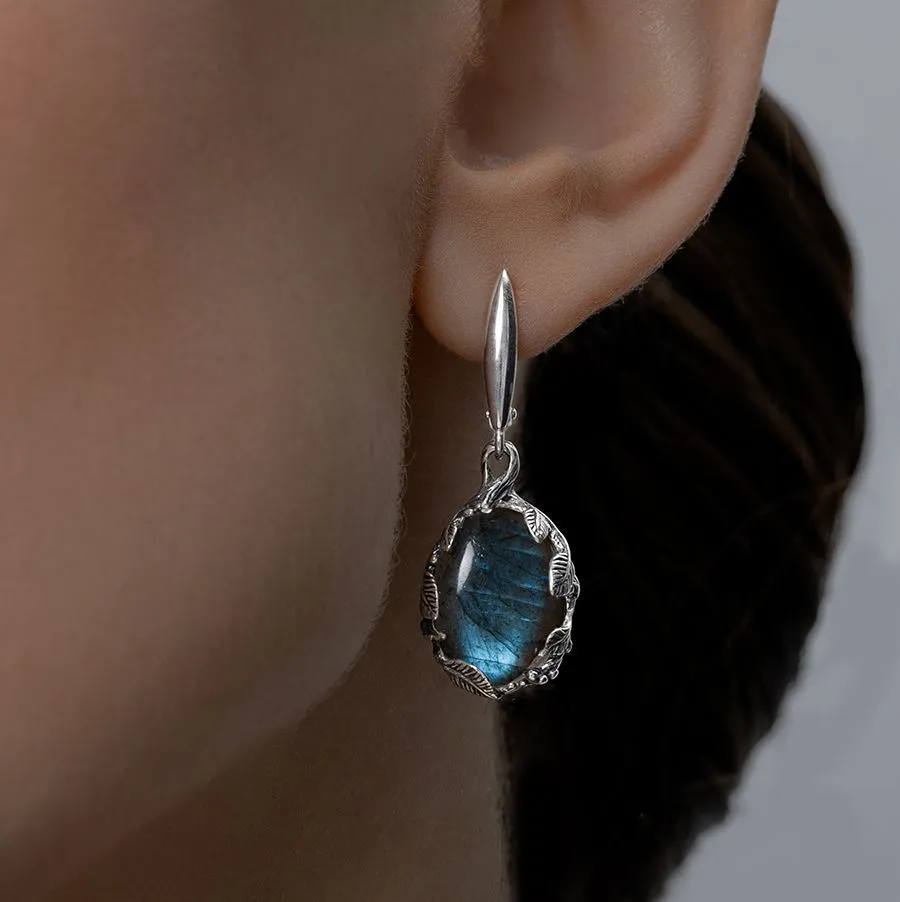 Серьги "Бохо", лабрадор