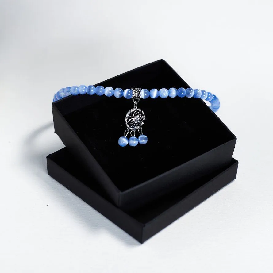 Чокер "Морская тайна", синий селенит