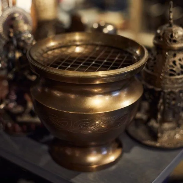 Большая алтарная курильница "Дыхание богов", латунь