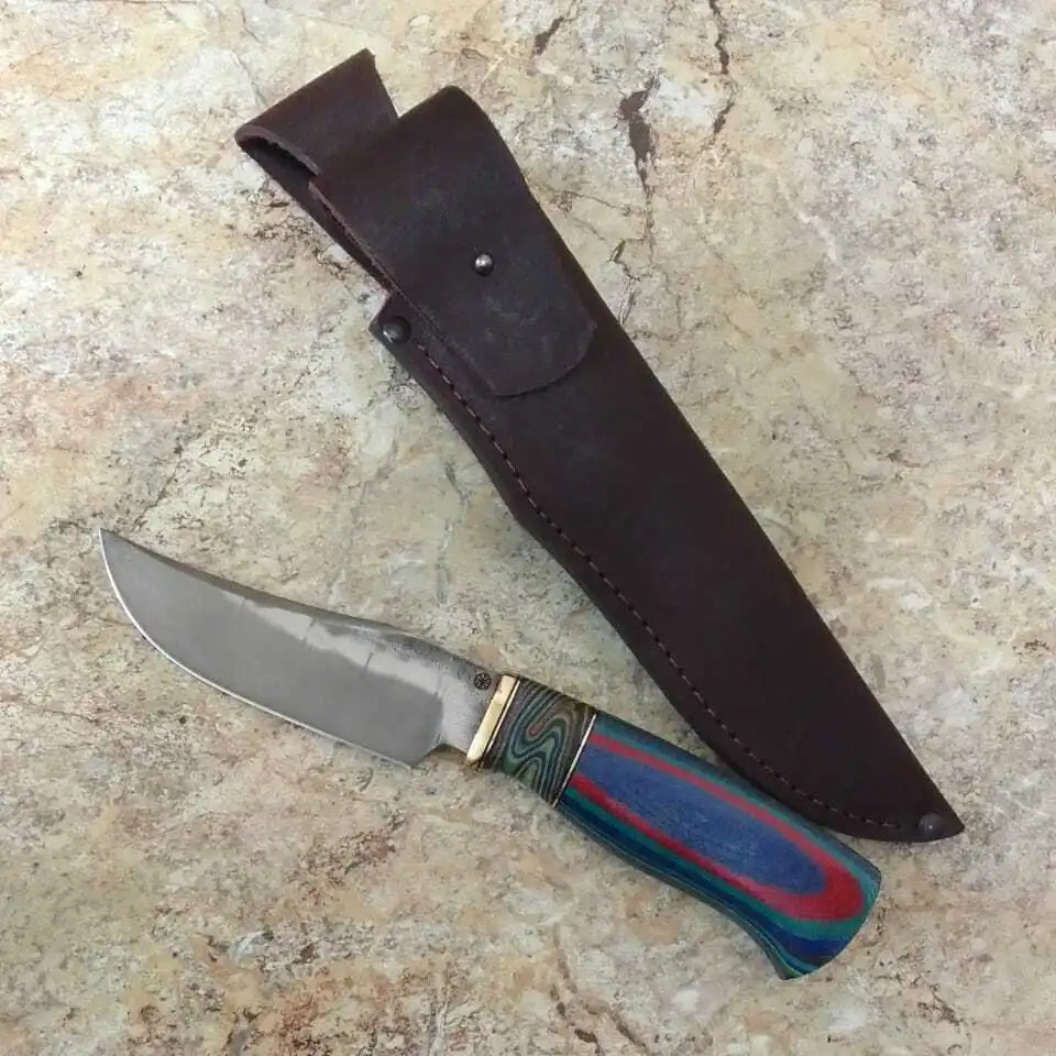 Кинжал "Вепрь" из дамасской стали, ножны в комплекте