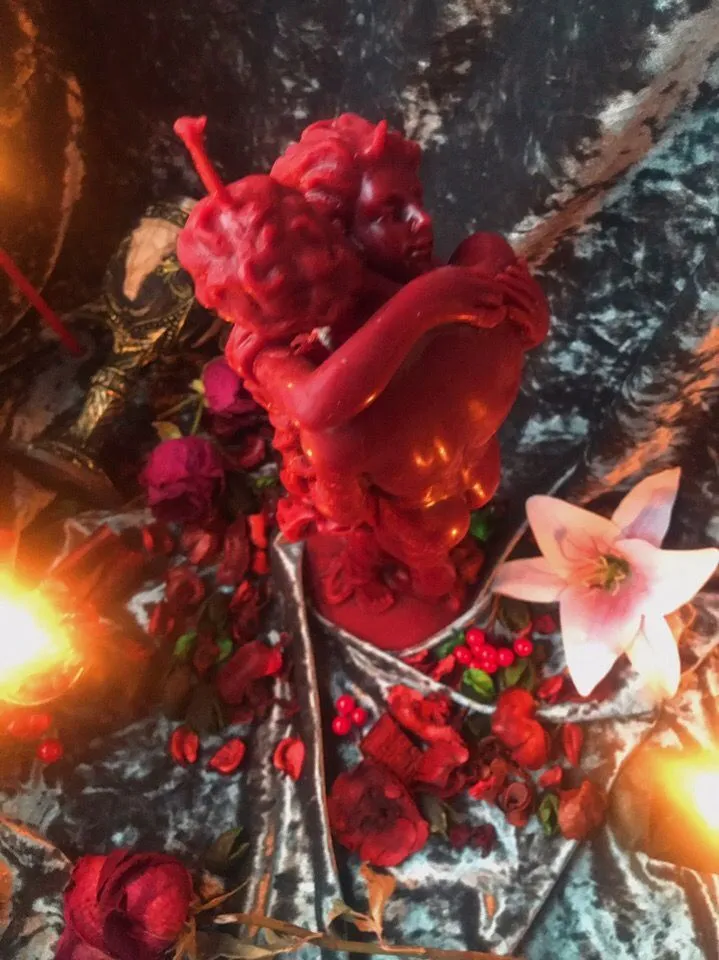 Свеча с травами "Возлюбленные"