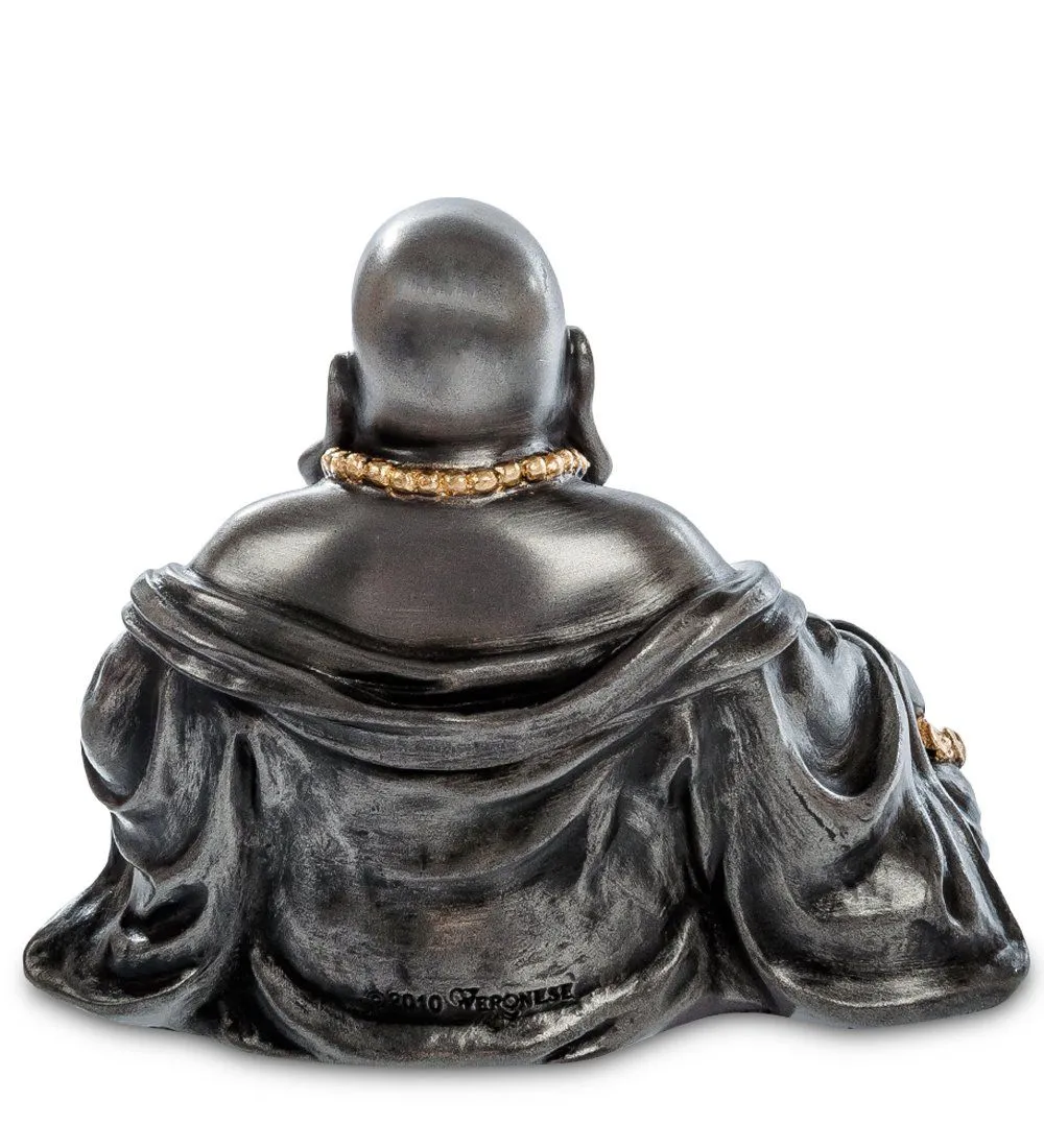 Статуэтка 'Бог Хотэй с веером'' серебристый