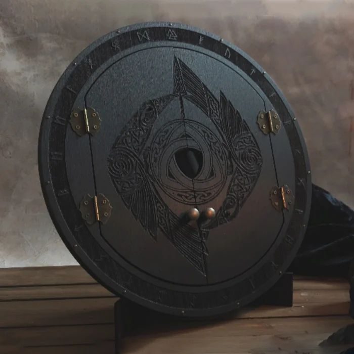 Зеркало "Хугин и Мунин", руническое