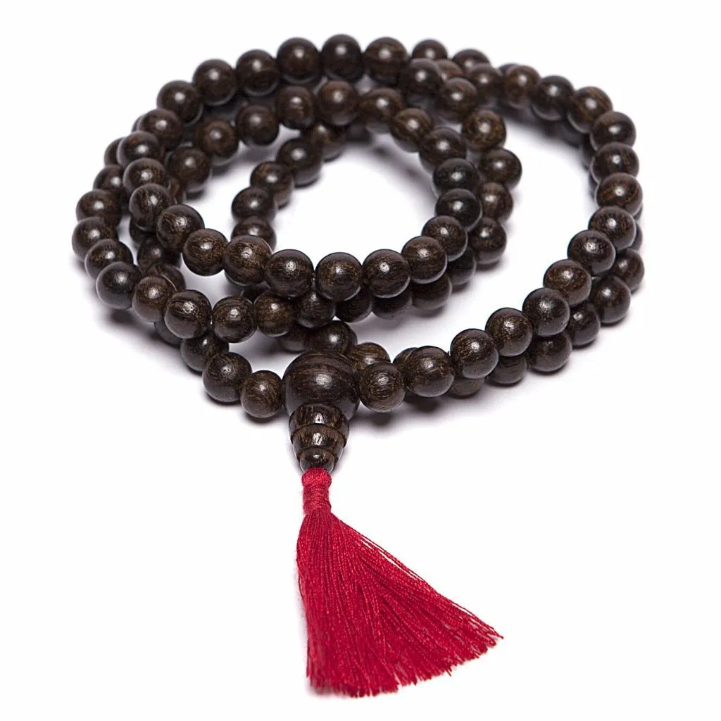 Буддийские четки, 108 бусин, акация