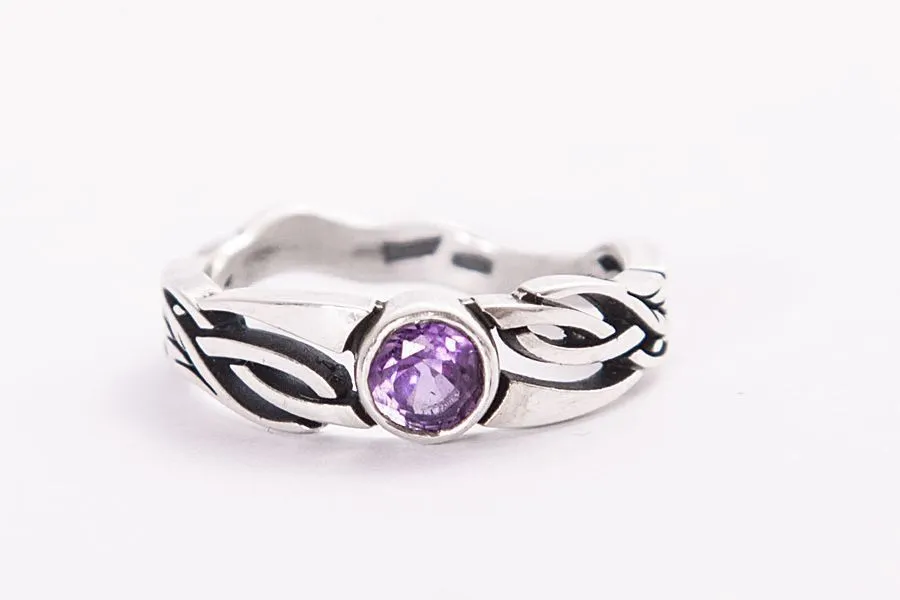 Серебряное кольцо "Венок из трав"