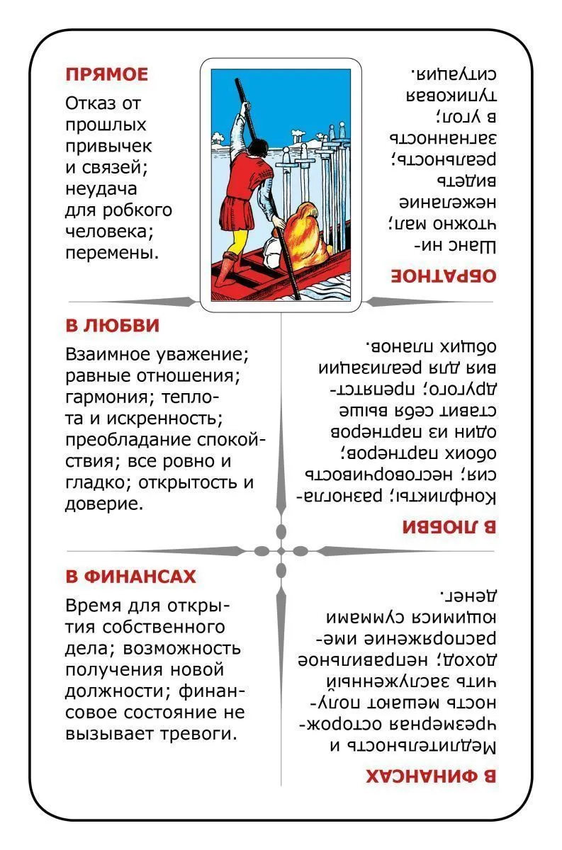 Обучающая колода "Учи Таро" для начинающих (с толкованиями и подсказками на картах)