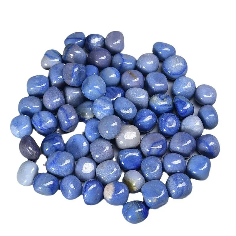 Голубой авантюрин, галтовка