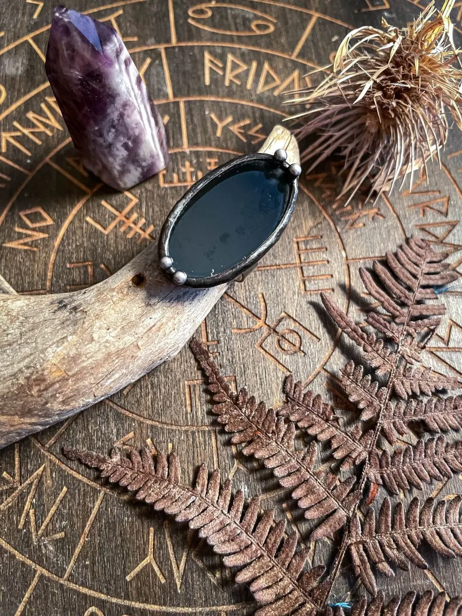 Кольцо "Черное зеркало"