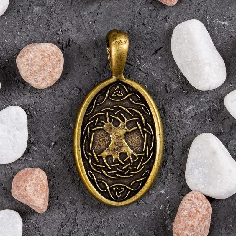 Бронзовый рунический талисман "Привлечение богатства"