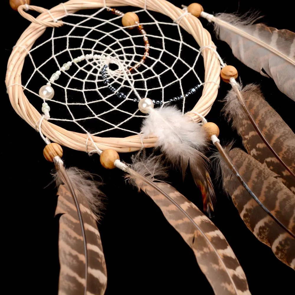 Ловец снов с одним кольцом "Лесная тропка", диаметр 12 см