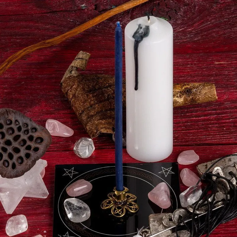 Подсвечник "Незабудка" (под бронзу)