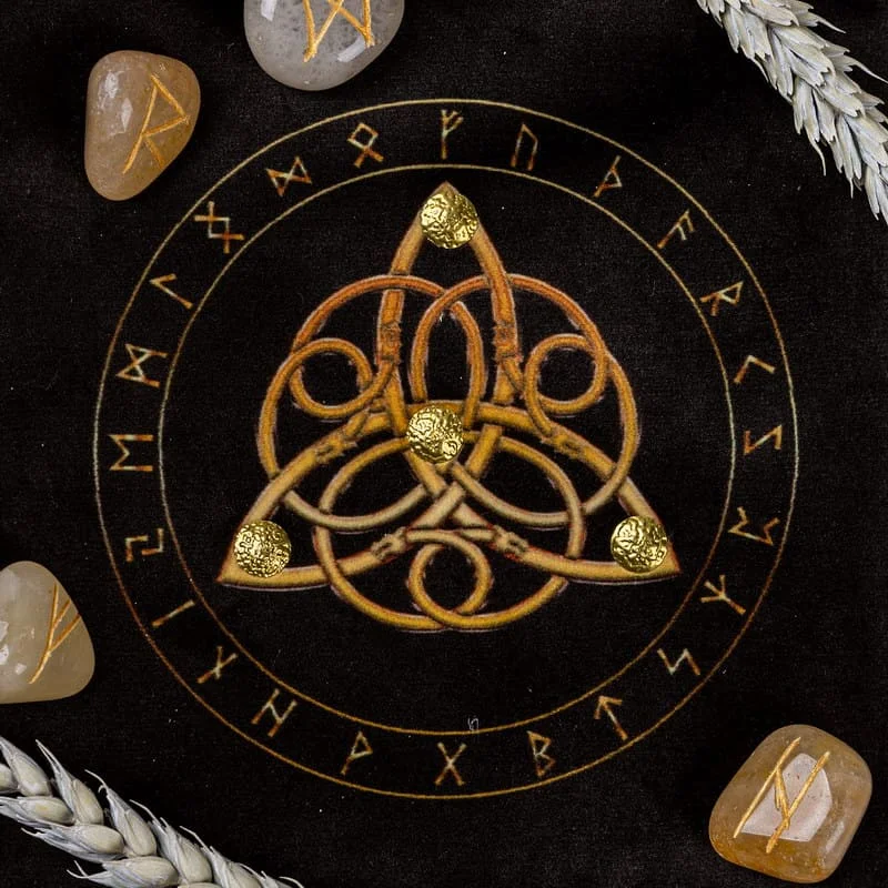 Мешочек для рун "Древняя тайна" черный