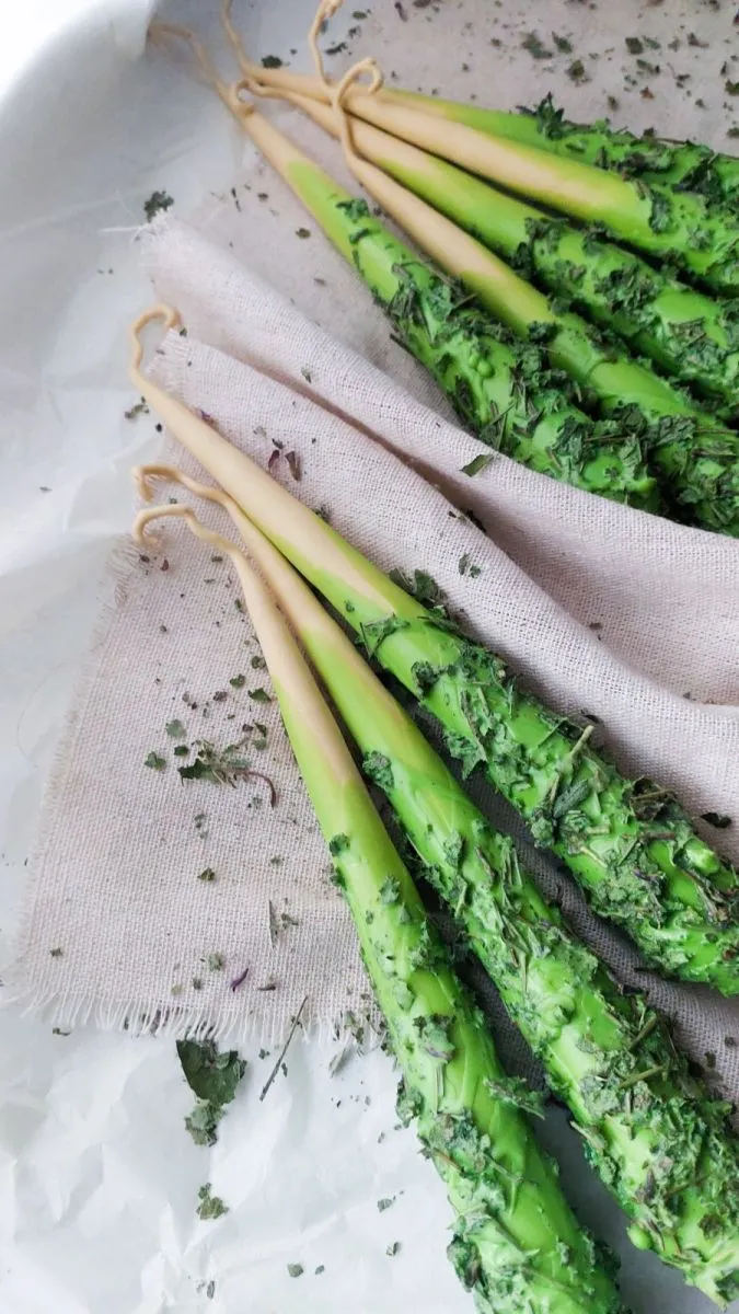 Свеча программная маканая "Вода живая и мёртвая"