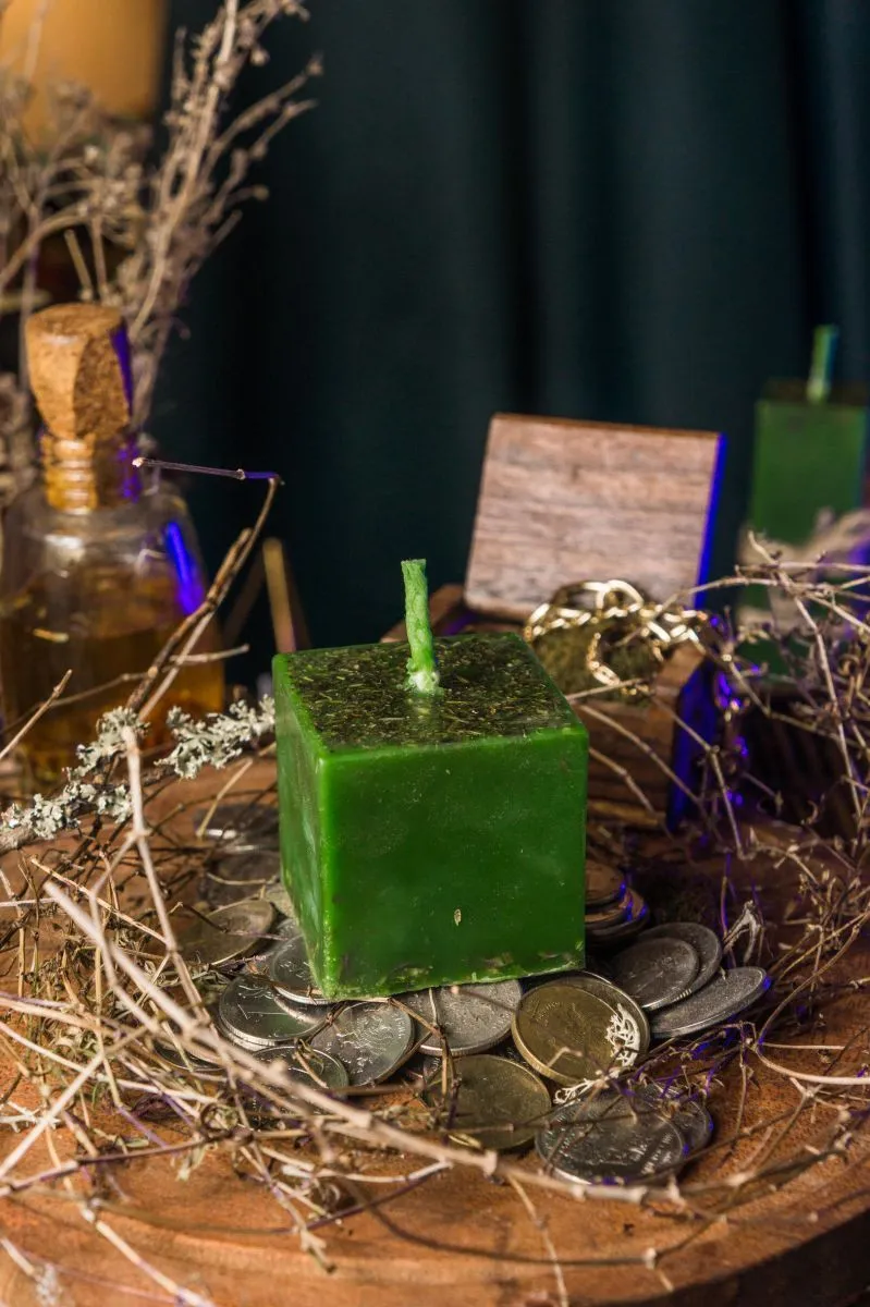 Свеча "Денежный куб"