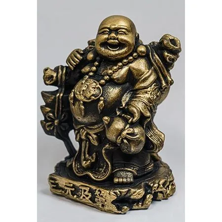 Статуэтка фэншуй "Бог Хотэй с золотом"