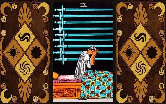 Общее значение карты Таро 9 мечей