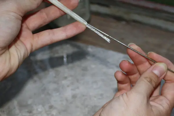 Как заточить перо для письма5