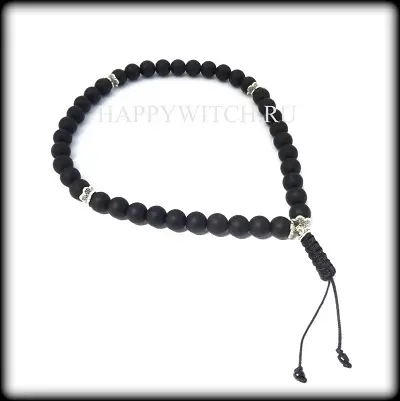 Четки из натуральных камней_черный цвет Четки из натуральных камней_черный цвет