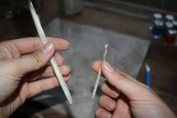 Как заточить перо для письма6