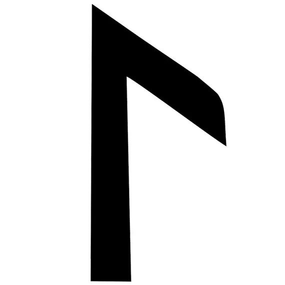 Скандинавская руна Лагуз