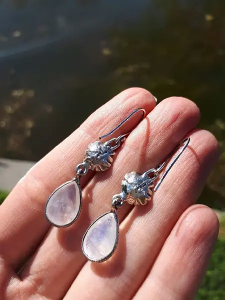 Серьги с адуляром