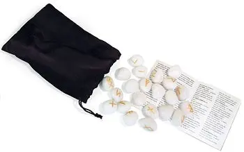 Руны из белого оникса