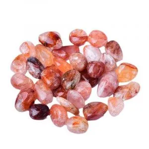 Огненный кварц, галтовка